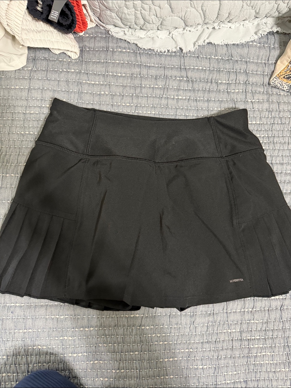Mondetta Black Athletic Pleated Skort